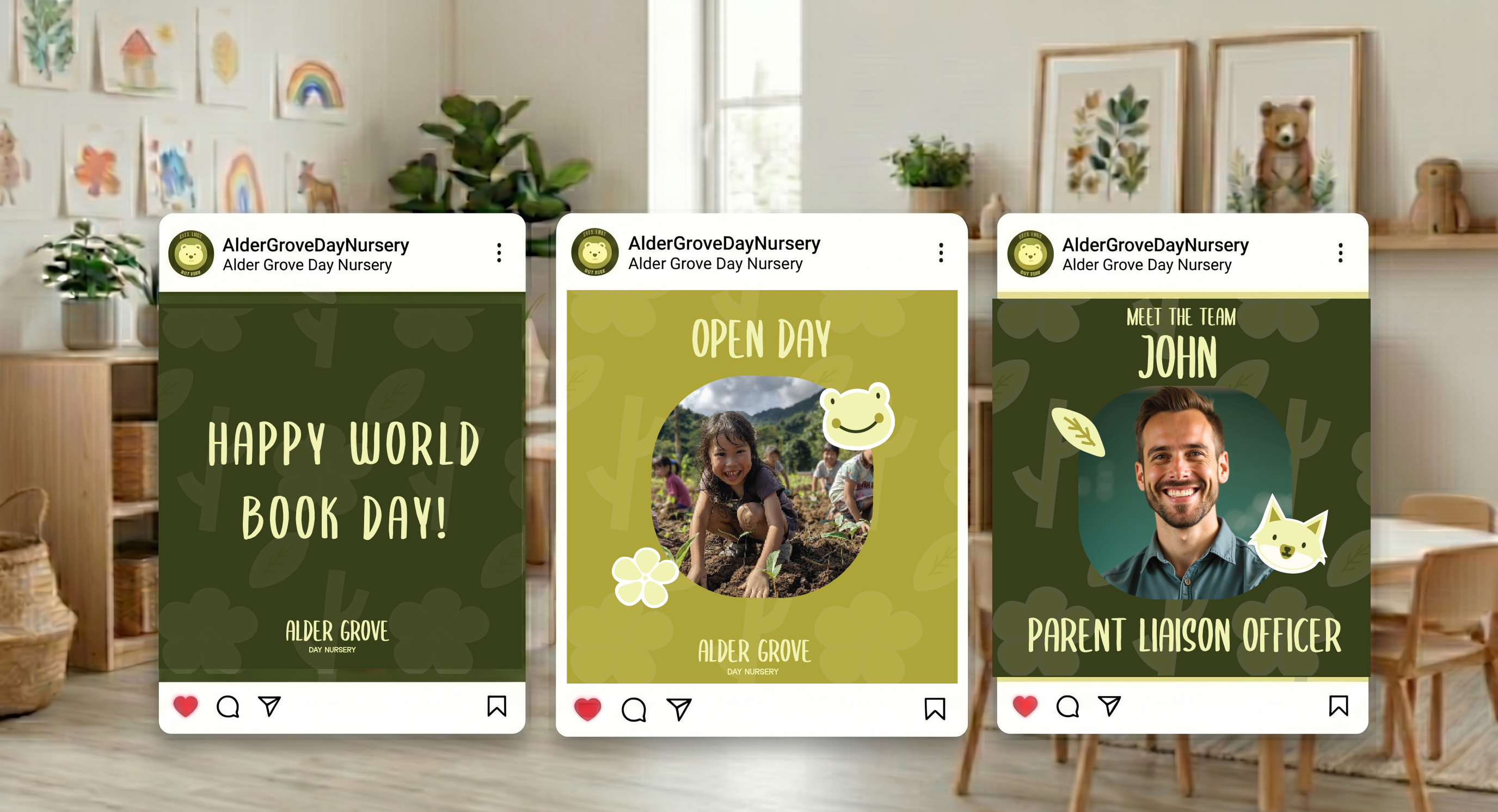 Alder Grove Instagram post templates